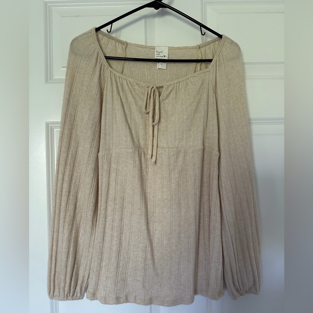 Heart and Arrow - Long Sleeve Top | Size: M (works for maternity)